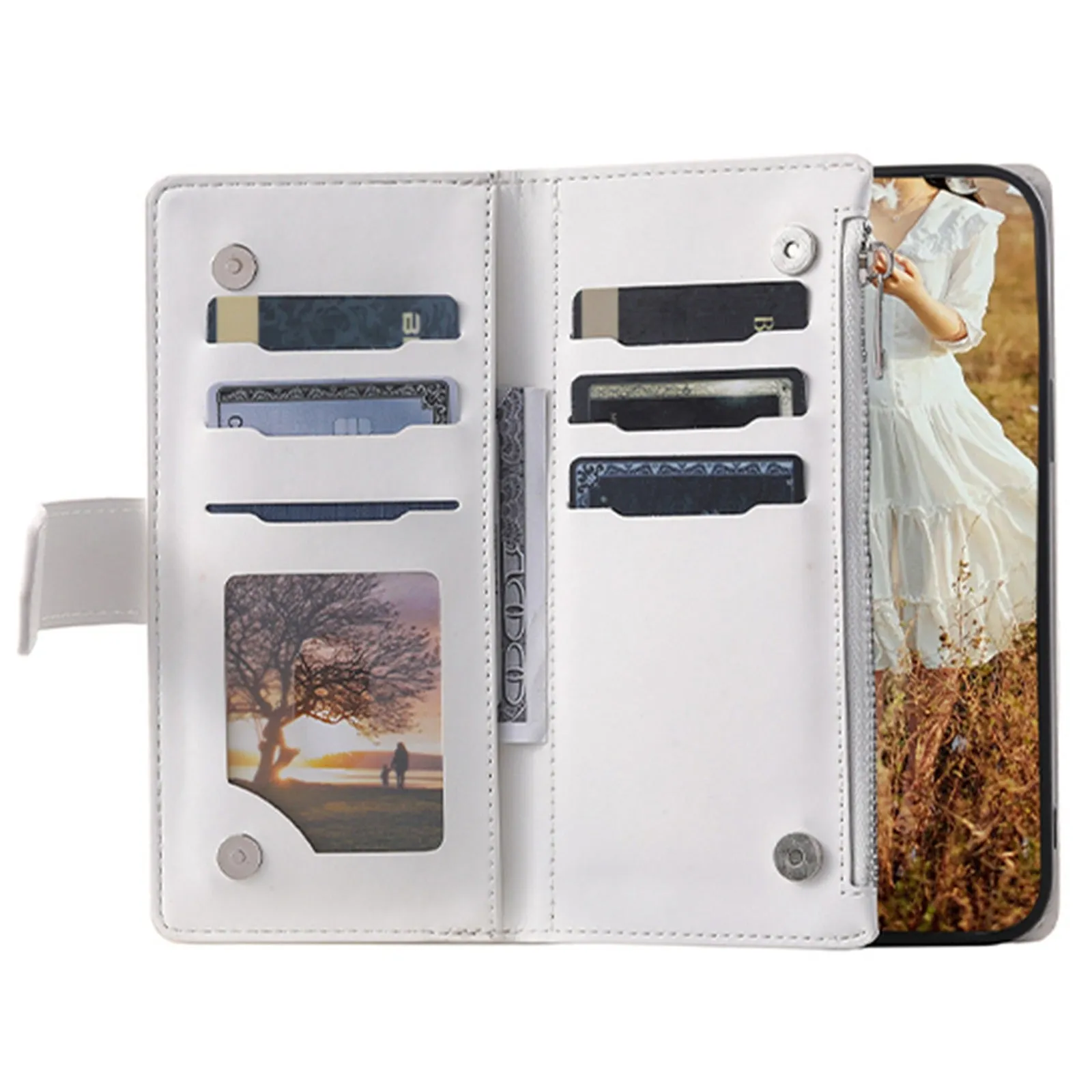 005 Style For Samsung Galaxy S22 5G, Anti-fall Rhombus Texture PU Leather Phone Case Zipper Pocket Wallet Stand Protective Phone Shell with Strap