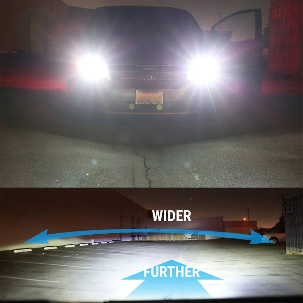 1 Pair Of 9003 H4 Led  Headlight Kit Built-in Fan Super Bright