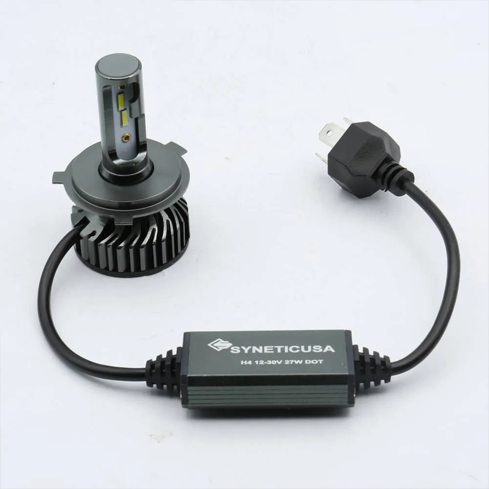 1 Pair Of 9003 H4 Led  Headlight Kit Built-in Fan Super Bright