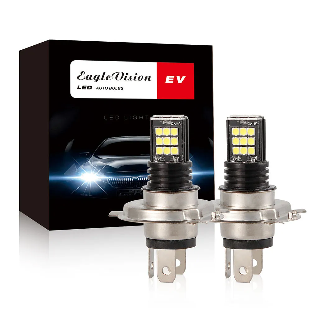 2pcs/set H4/9003 8 Rows 24SMD High Brightness LED Anti-fog Lights