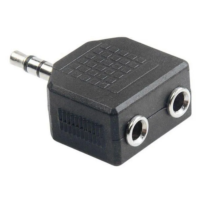 3 PCs Dealsplant 3.5mm Stereo Jack Male to Double AUX Female Headphone/Earphone Splitter Adapter