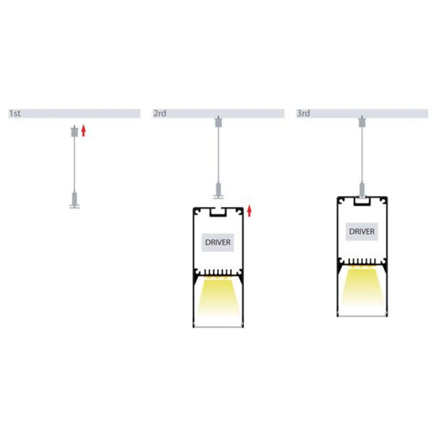 38mm x 90mm Silver Large Deep Square Aluminium LED Profile Havit Lighting - HV9693-3890