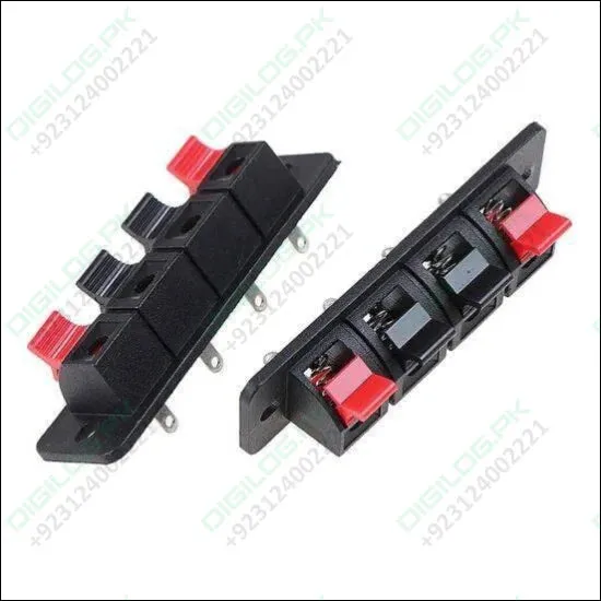 4 Positions Speaker Socket Connector Terminal Push In Jack Spring Load Audio Speaker Terminals In Pakistan
