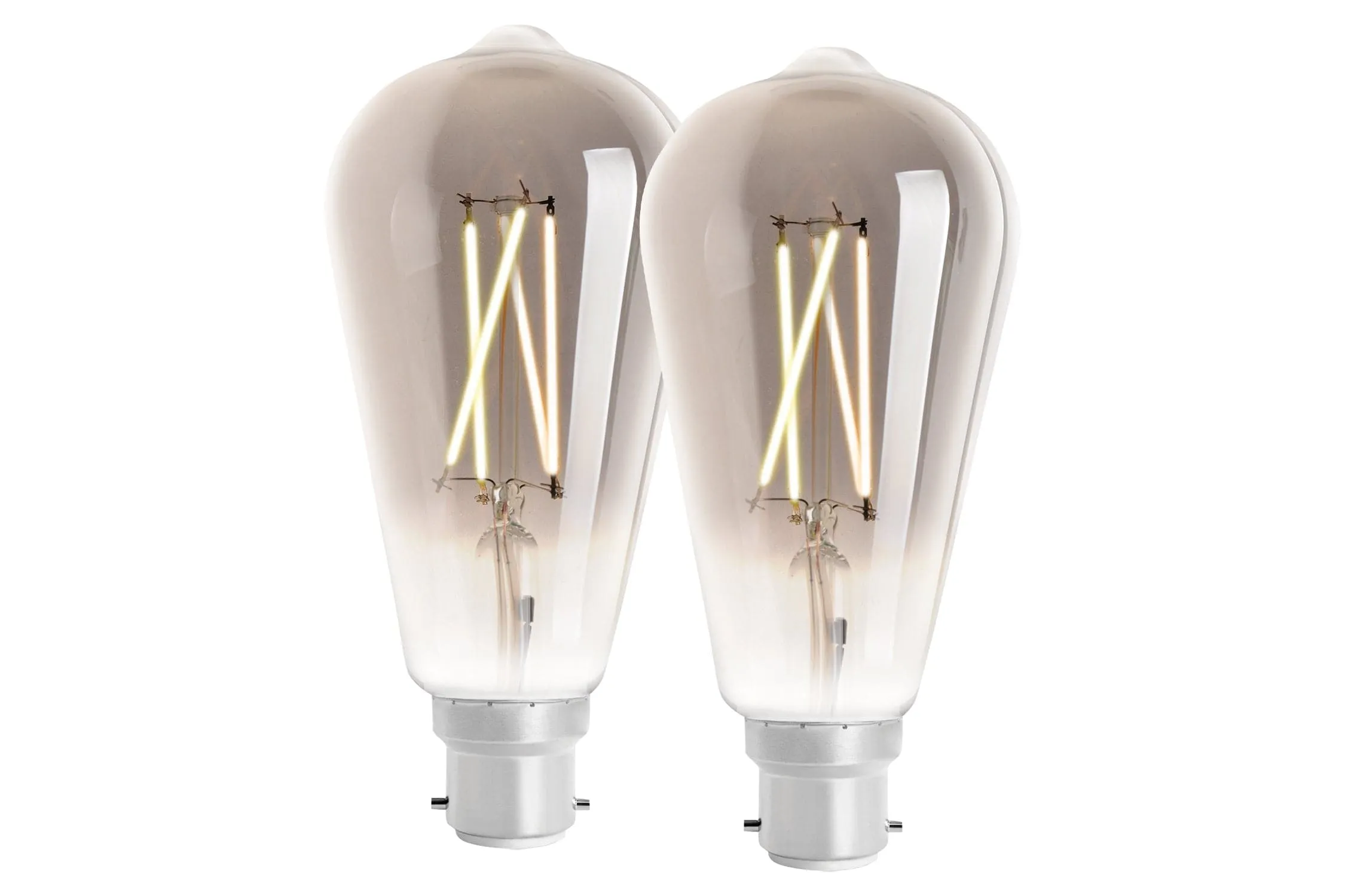4lite WiZ Connected ST64 Smoky White WiFi LED Smart Bulb - B22 Bayonet