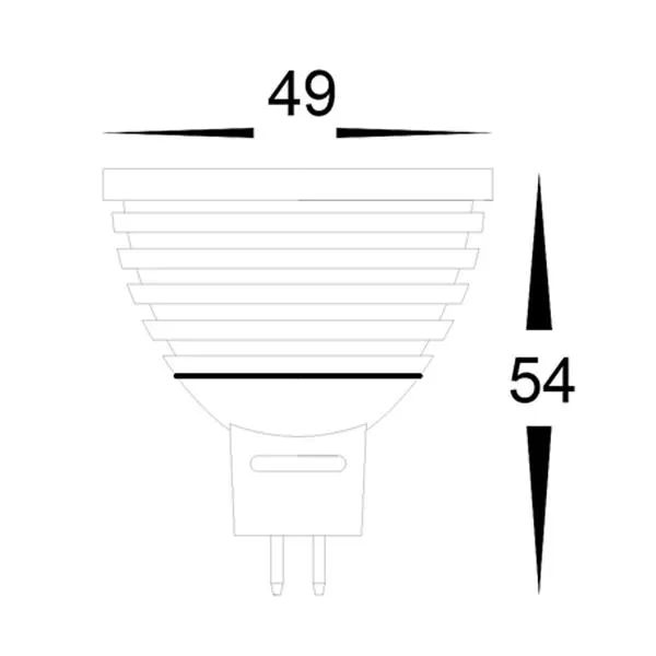 5w LED MR16 Globe RGB HV95021-12V Dimmable