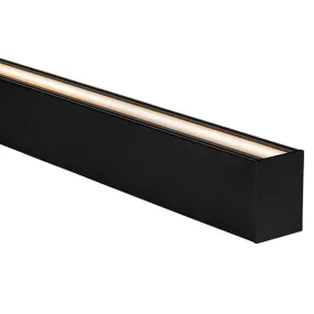 60mm x 80mm Black Deep Square Up and Down Aluminium LED Profile Havit Lighting - HV9693-6080-BLK