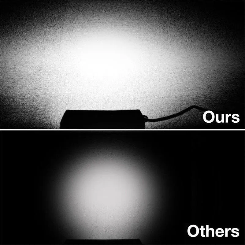 7 inch 400W LED Work Light Bar Flood Spot Beam Offroad 4WD SUV