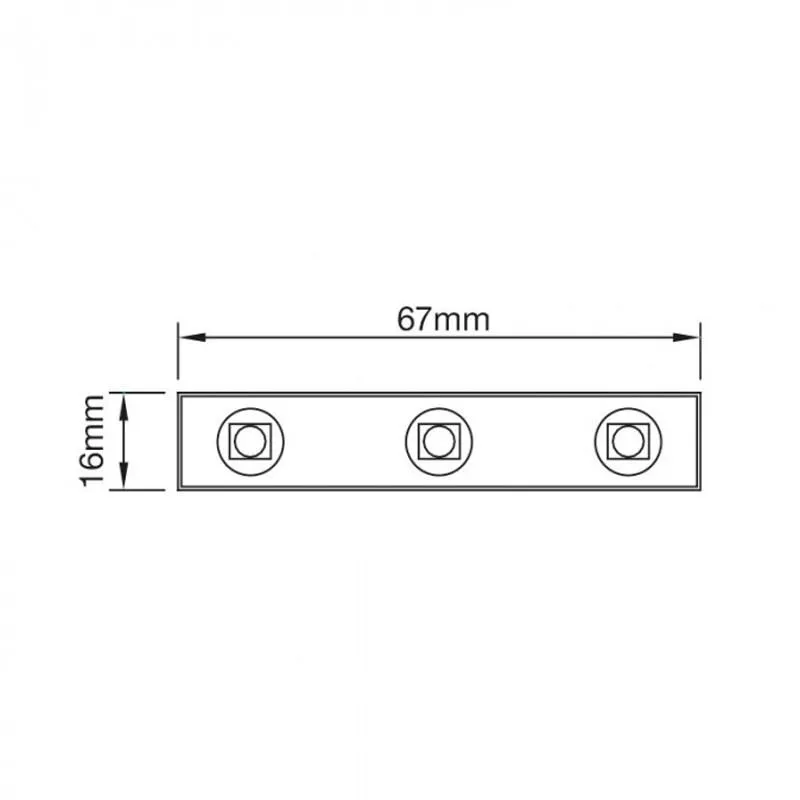 7 Module LED String for Display and Signage Lighting Superlux Lighting - SLED-M21-DL