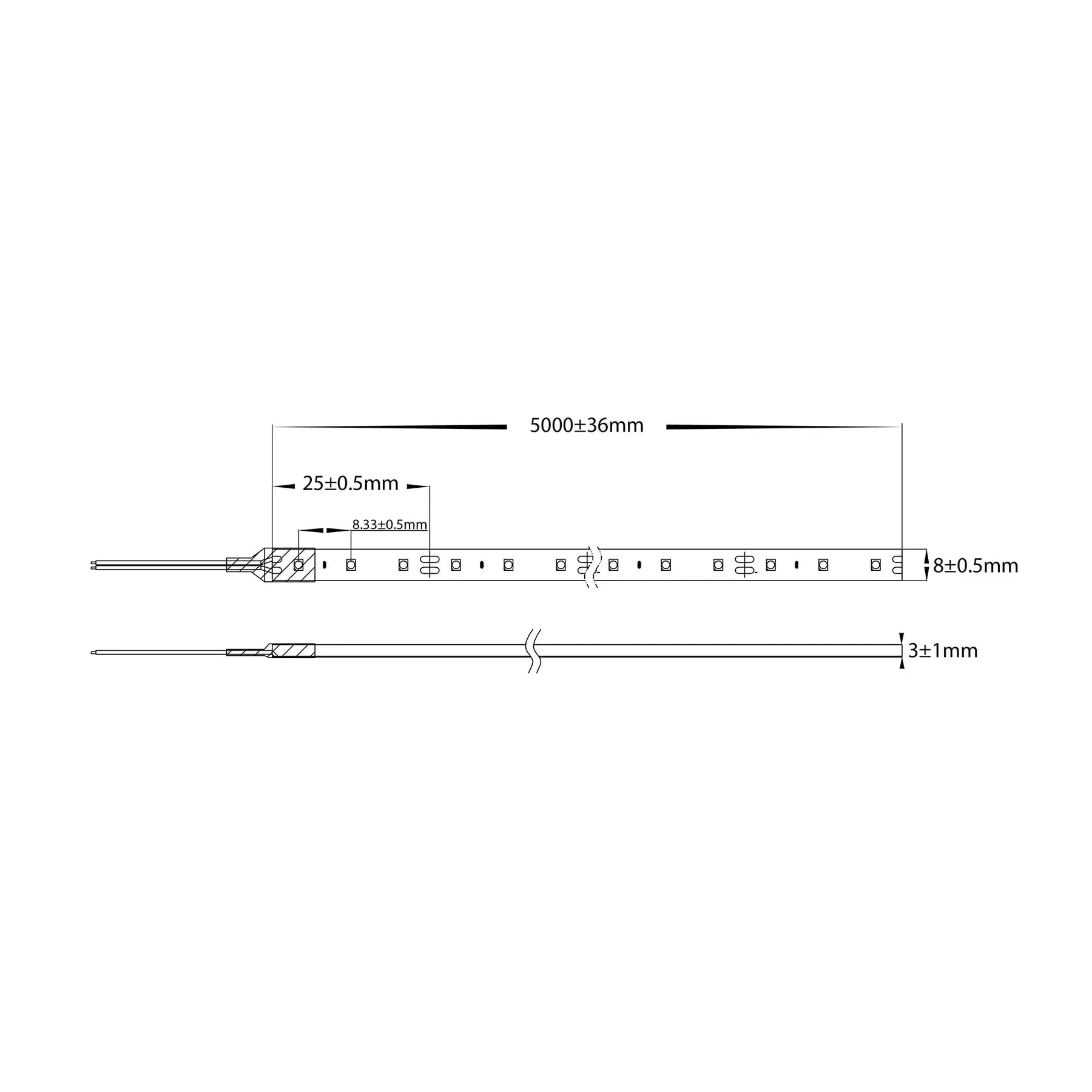 9.6w LED Strip Light 120 LED Per Metre 4000k IP54 Havit Lighting HV9723-IP54-120-4K