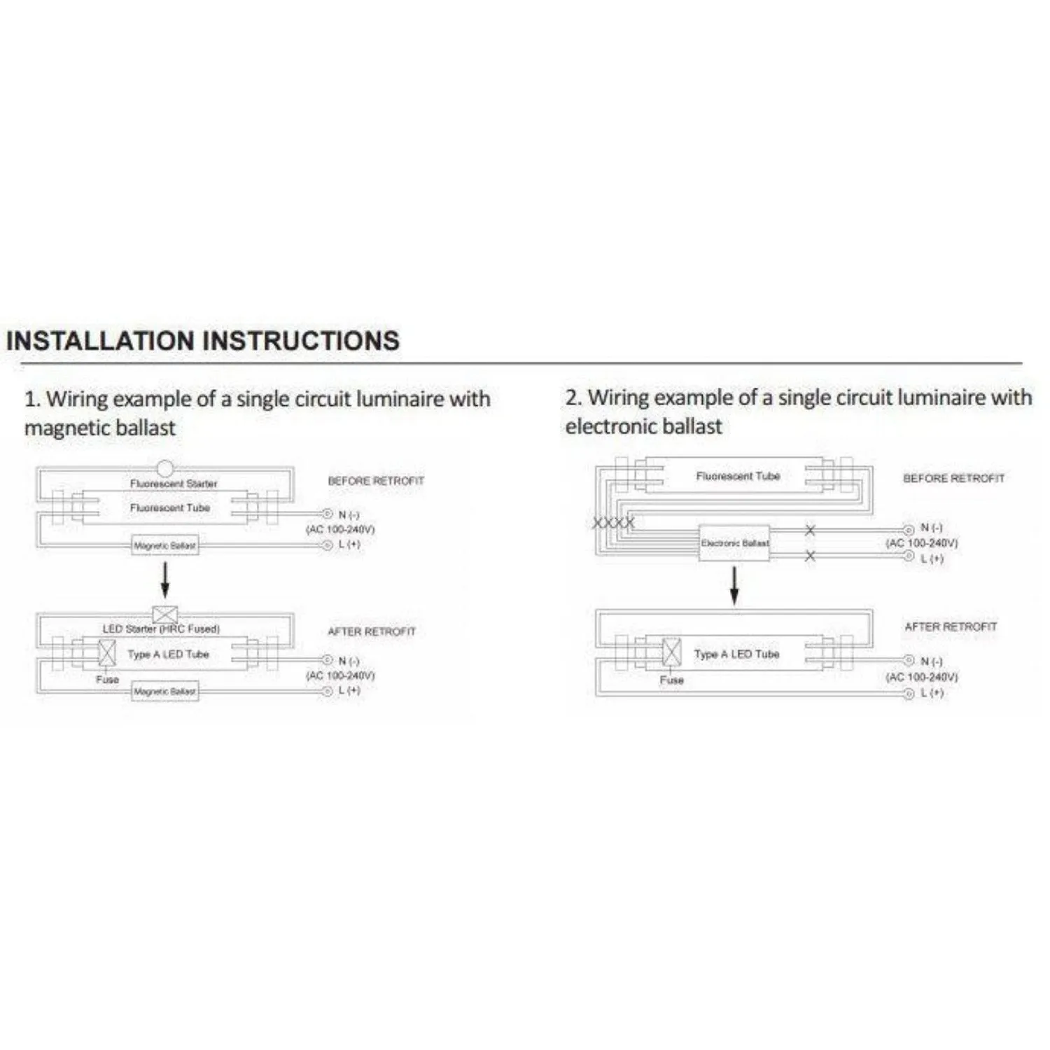9w, 18w LED T8 2 Foot, 4 Foot, 5 Foot Globe Warm White 3000k, Daylight 6000k