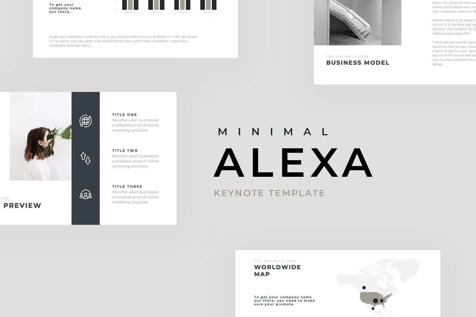 Alexa Minimal Keynote Template