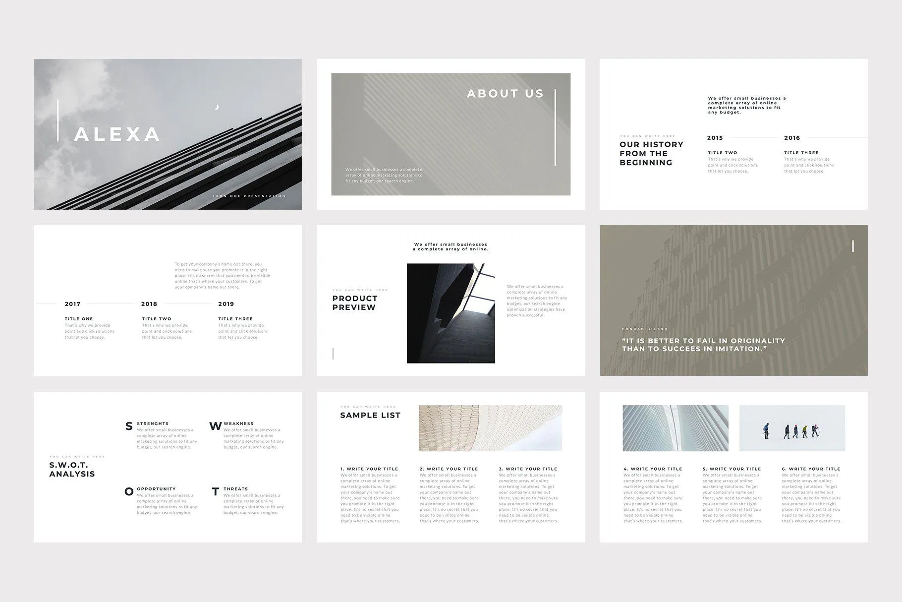 Alexa Minimal Keynote Template