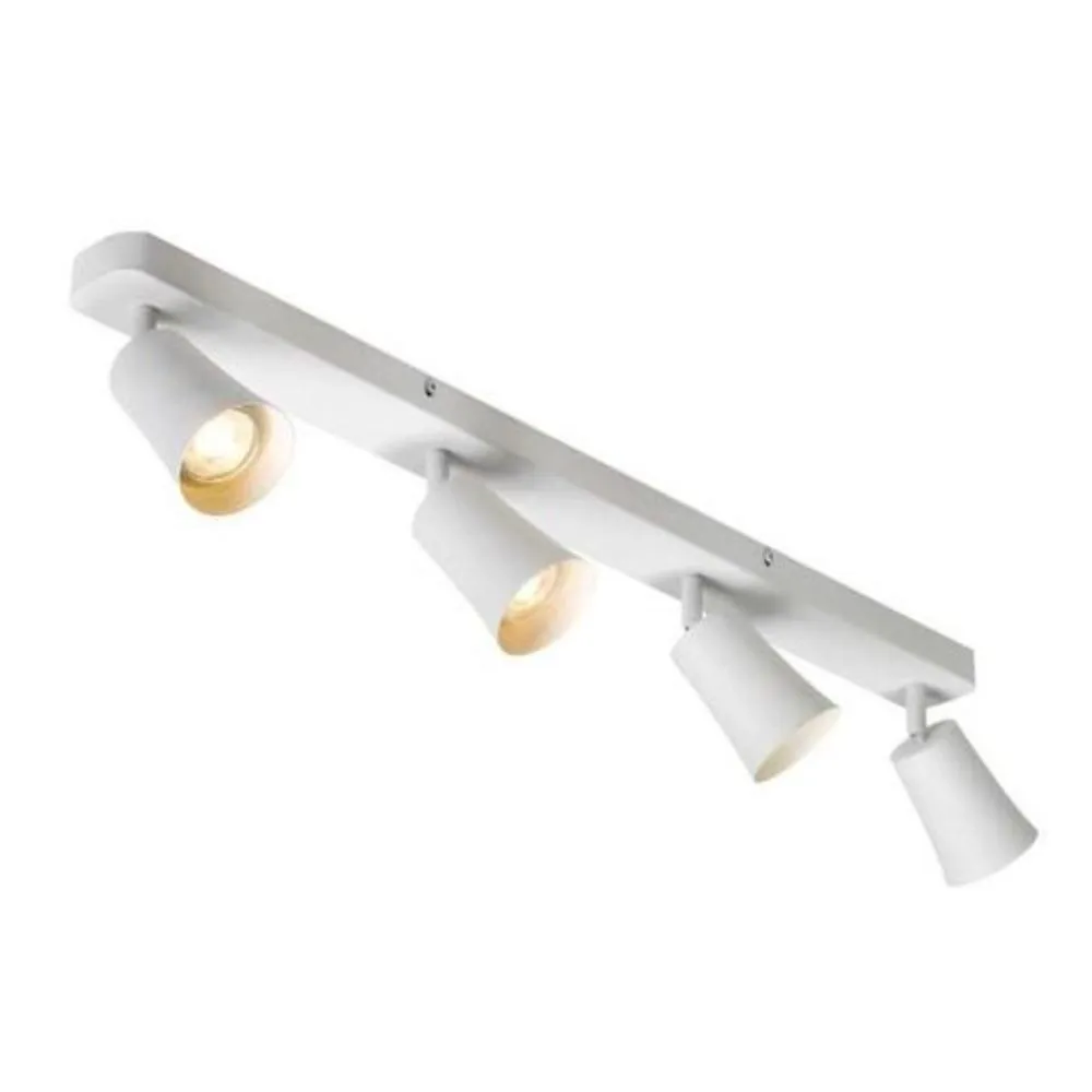 Alvey LED Spot Light Bar 4Lt in Black, Gold Brushed Black or White