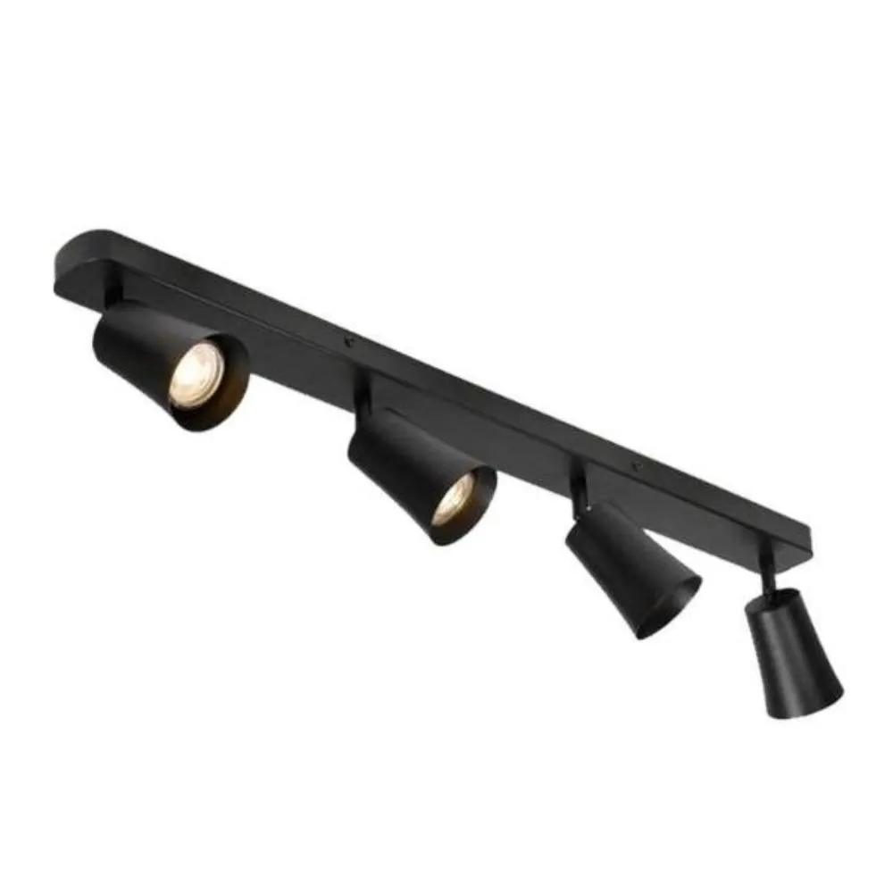 Alvey LED Spot Light Bar 4Lt in Black, Gold Brushed Black or White