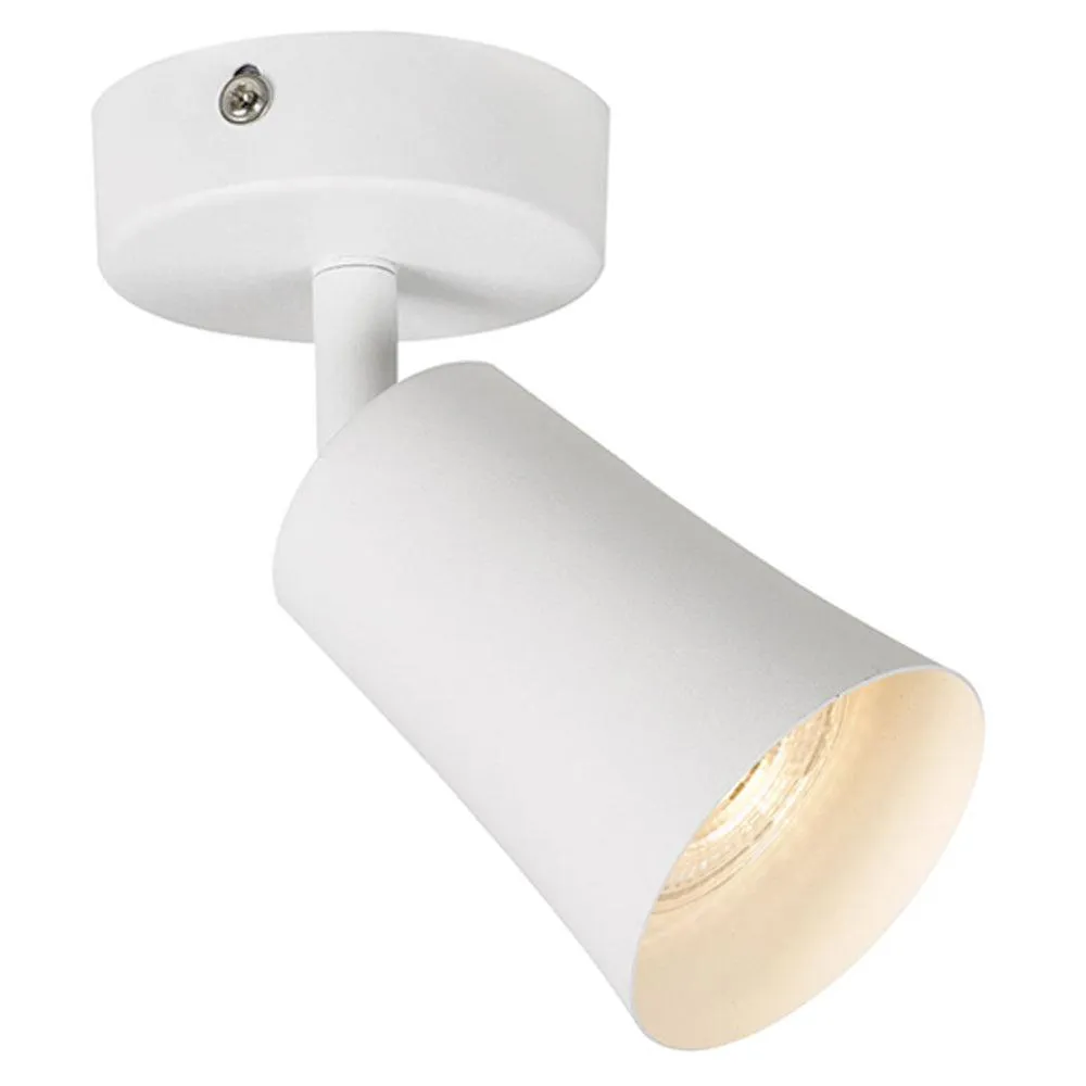 Alvey LED Spot Light in Black, Gold Brushed Black or White