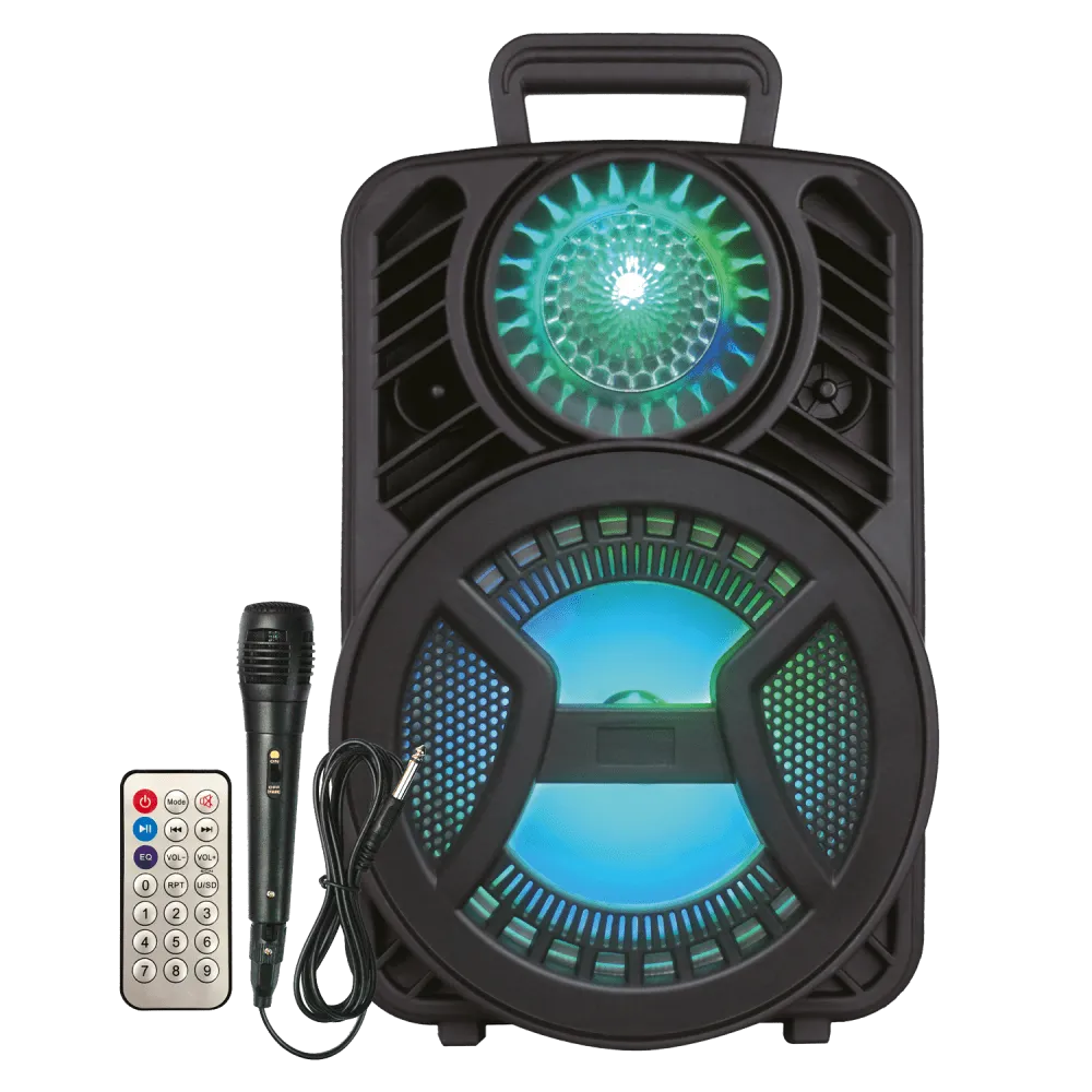 AMPD Laser LED Trolley Party Bluetooth Speaker with Mic