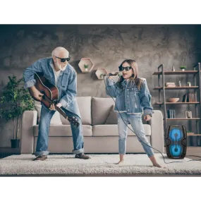AMPD Thump Ultra LED Dual Karaoke Bluetooth Speaker with Mic & Remote