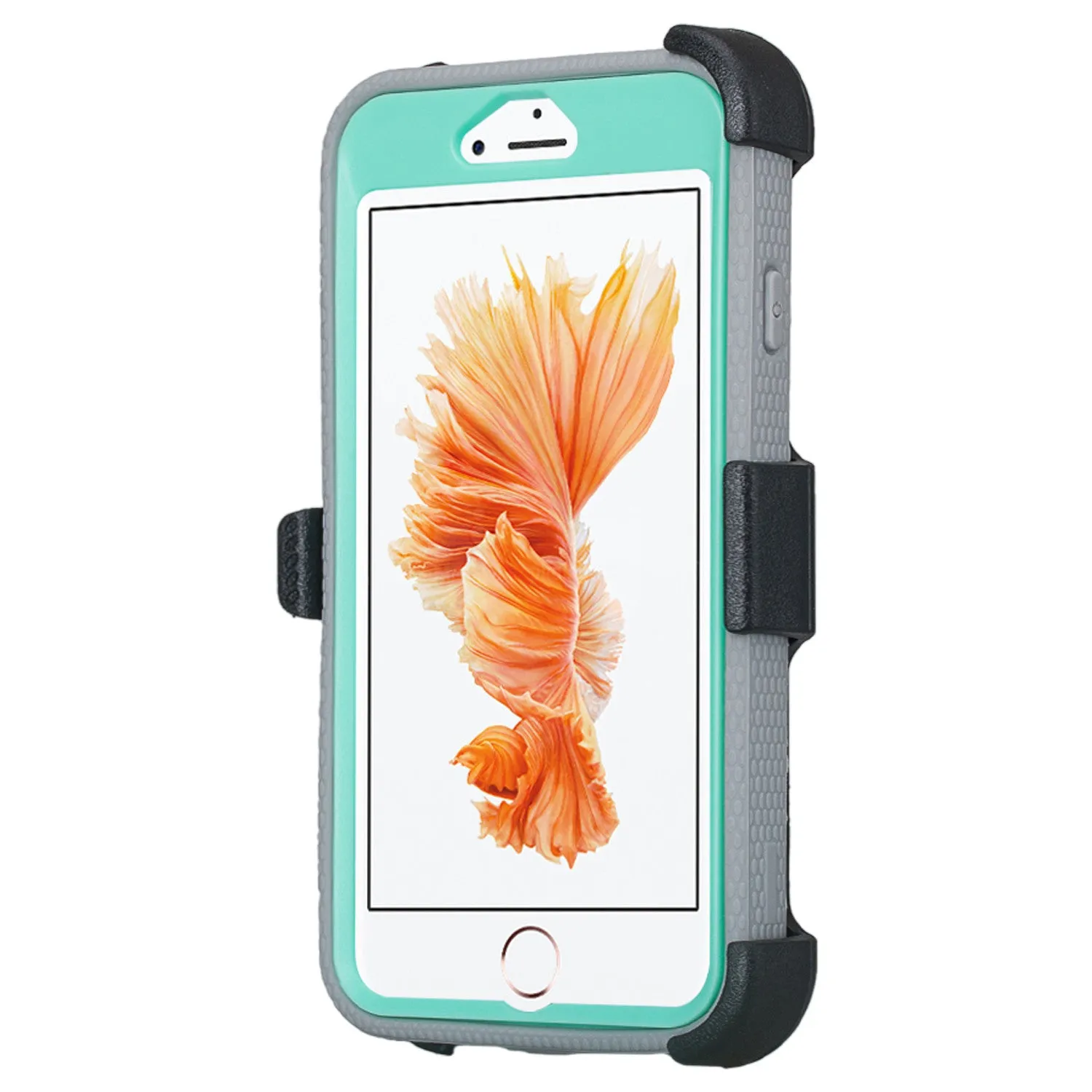 Apple iPhone 8 Case, Triple Protection 3-in-1 Heavy Duty Holster Shell Combo Case Cover for iPhone 8 - Teal