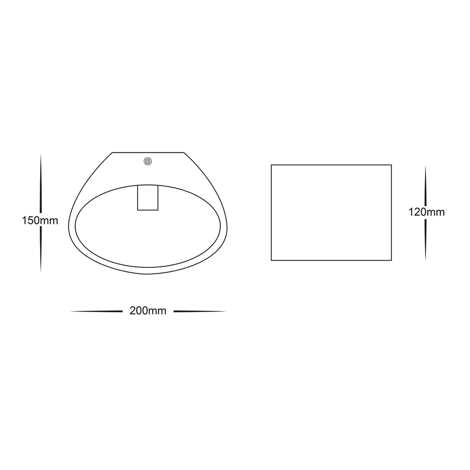 Arc Plaster LED Wall Light Large 3w in White Havit Lighting - HV8026