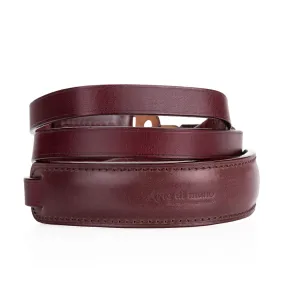 Arte di Mano Classic Neck Strap, 95cm - Italian Shell Cordovan & Buttero Burgundy