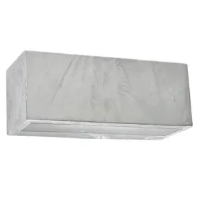 Asker Big Up/Down LED Wall Light in Galvanised Steel
