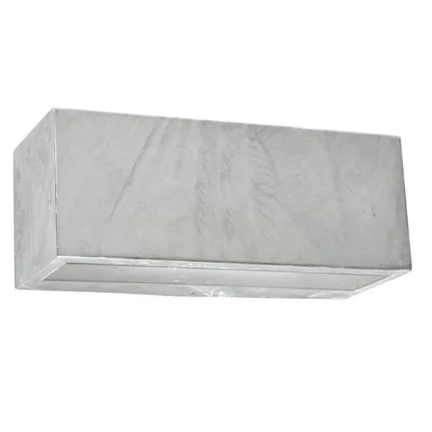Asker Big Up/Down LED Wall Light in Galvanised Steel