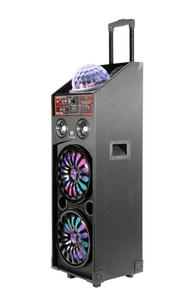 Blackmore DJ Powered Amplified Speaker System/Bluetooth/MP3/LED Lights