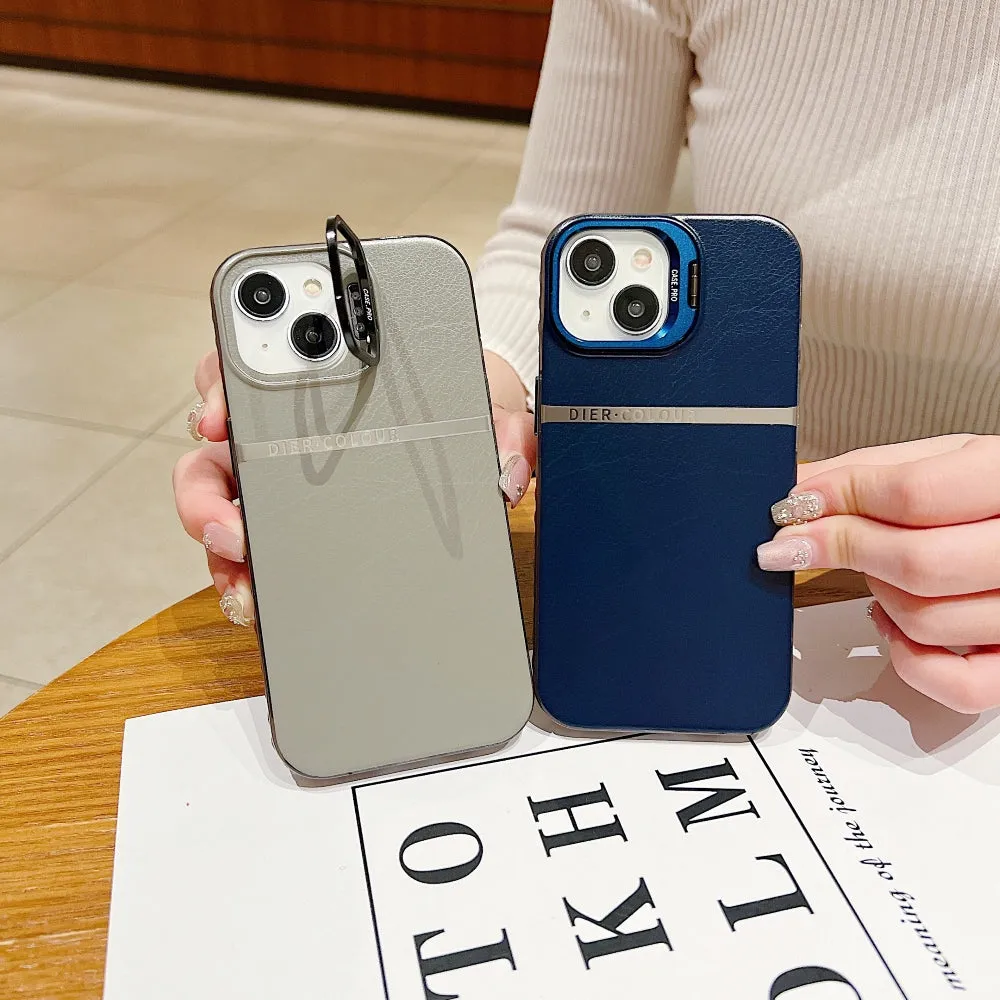 Bracket Kickstand TPU (Soft) | PC (Hard) Phone Case - iPhone 14 Plus