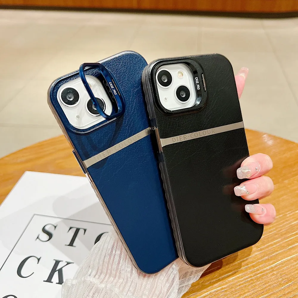 Bracket Kickstand TPU (Soft) | PC (Hard) Phone Case - iPhone 14 Plus
