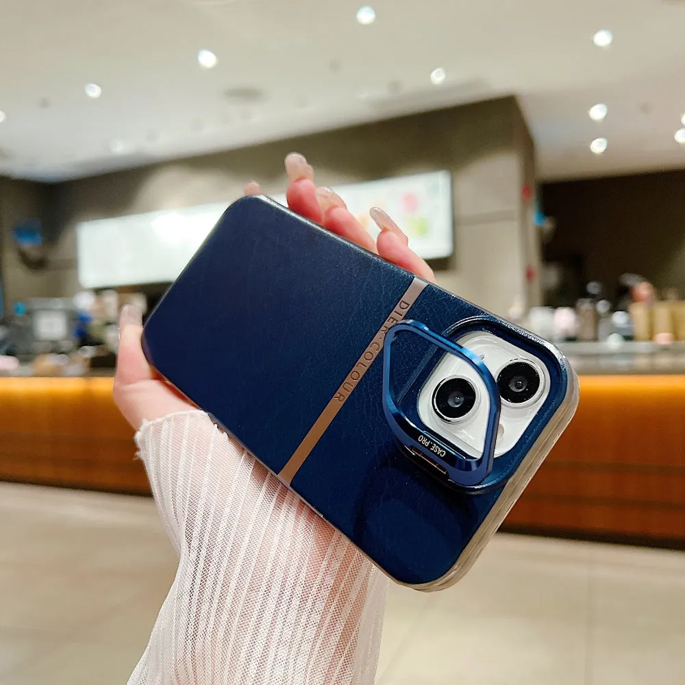 Bracket Kickstand TPU (Soft) | PC (Hard) Phone Case - iPhone 14 Plus