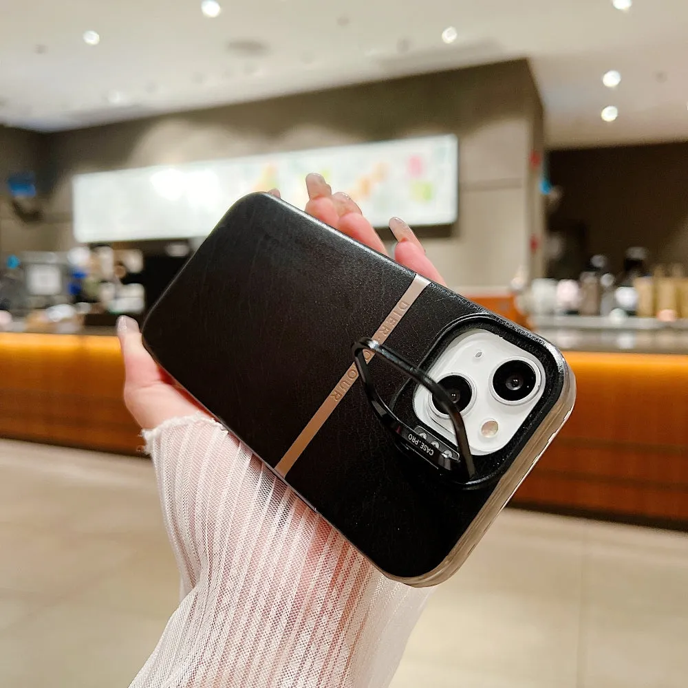Bracket Kickstand TPU (Soft) | PC (Hard) Phone Case - iPhone 14 Plus