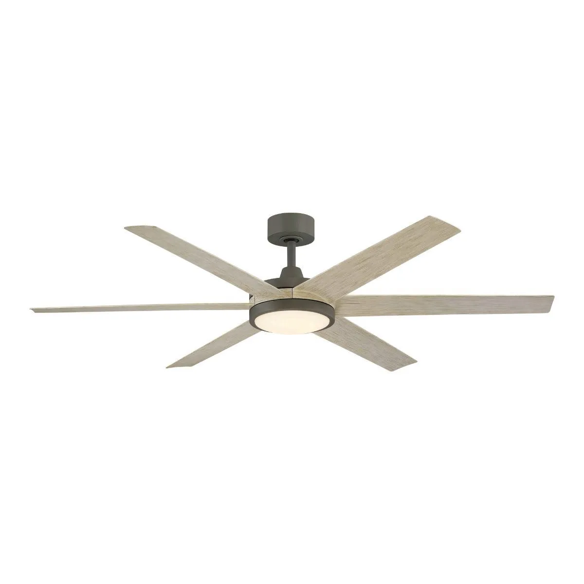 Brawn 64 Inch Graphite Outdoor Smart Ceiling Fan with LED CCT Select Light Kit and Remote
