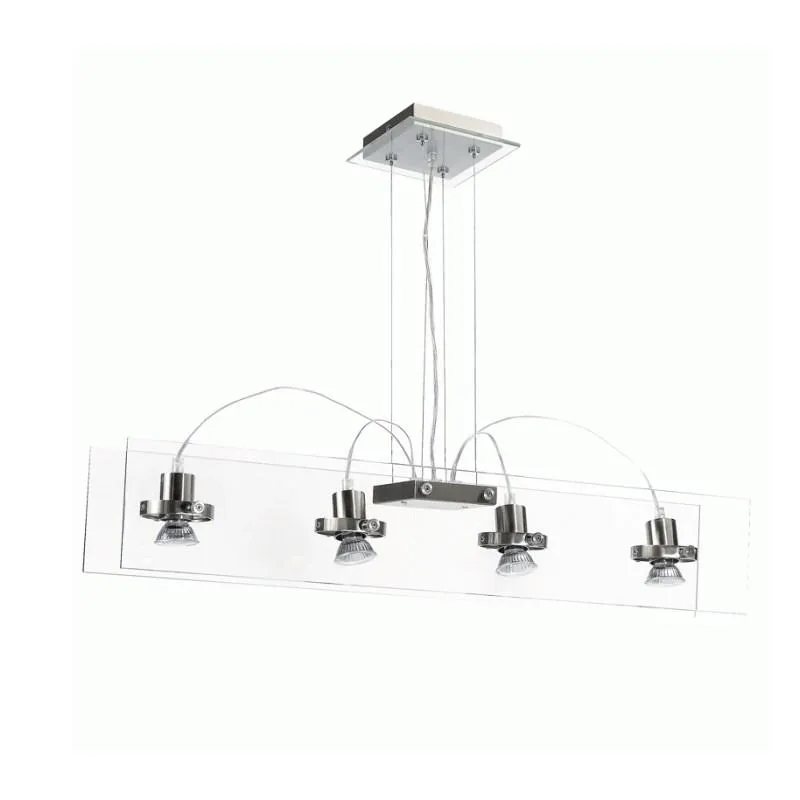 Ceiling Suspension Four Bar Spotlight GU10 in Chrome Superlux Lighting - SGU10-4P-SC