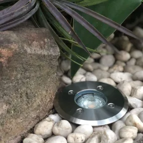 CLEARANCE - Exterior inground Up Lights in Stainless Steel (Round) IGGLSS