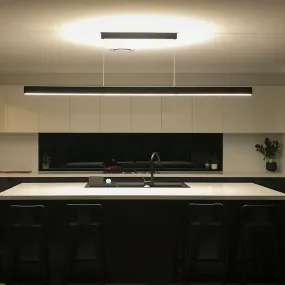 Climene 2 LED Pendant Light CCT 48w in Black, White, Brushed Aluminium, Oak or Walnut