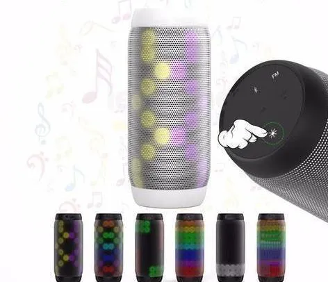 Colorful Waterproof LED Portable Bluetooth Speaker with Flashing Lights