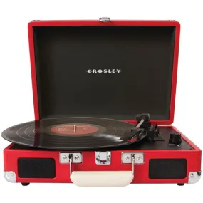 CROSLEY RADIO CR8005A-RE Cruiser Portable Turntables (Red)