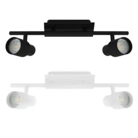 Davida 2 Spot Light 2Lt Dimmable in Black or White