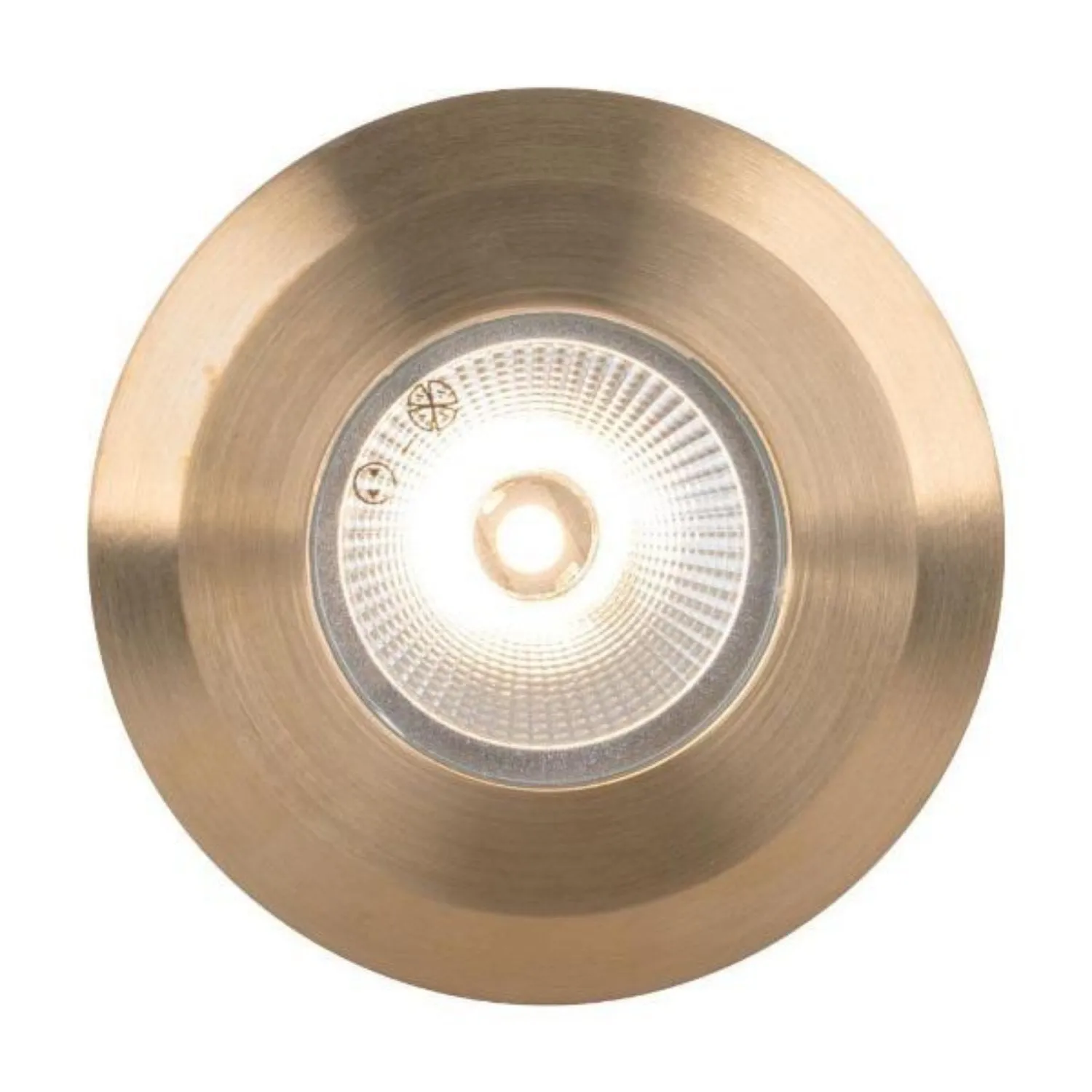 DEKA Round LED inground Light Cover in Aluminium or Brass