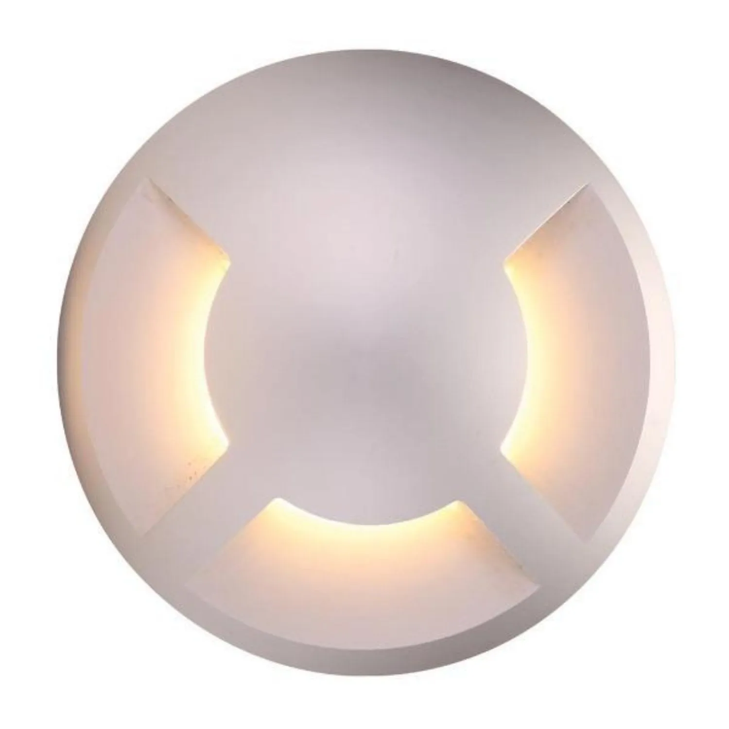 DEKA Three-Way LED inground Light Cover in Aluminium or Brass