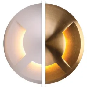 DEKA Three-Way LED inground Light Cover in Aluminium or Brass