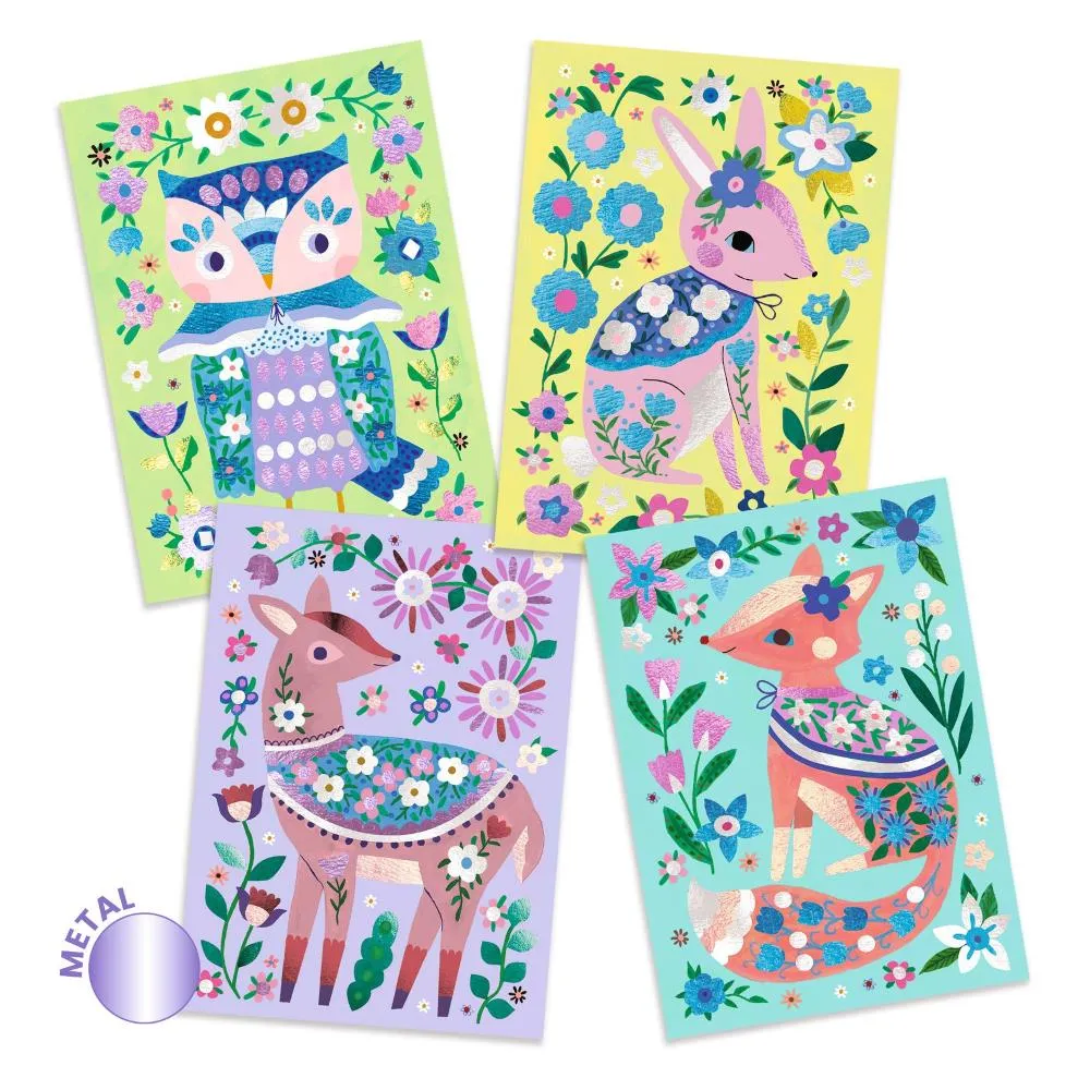 Djeco Foil Pictures Art Kit - Pretty Woodland