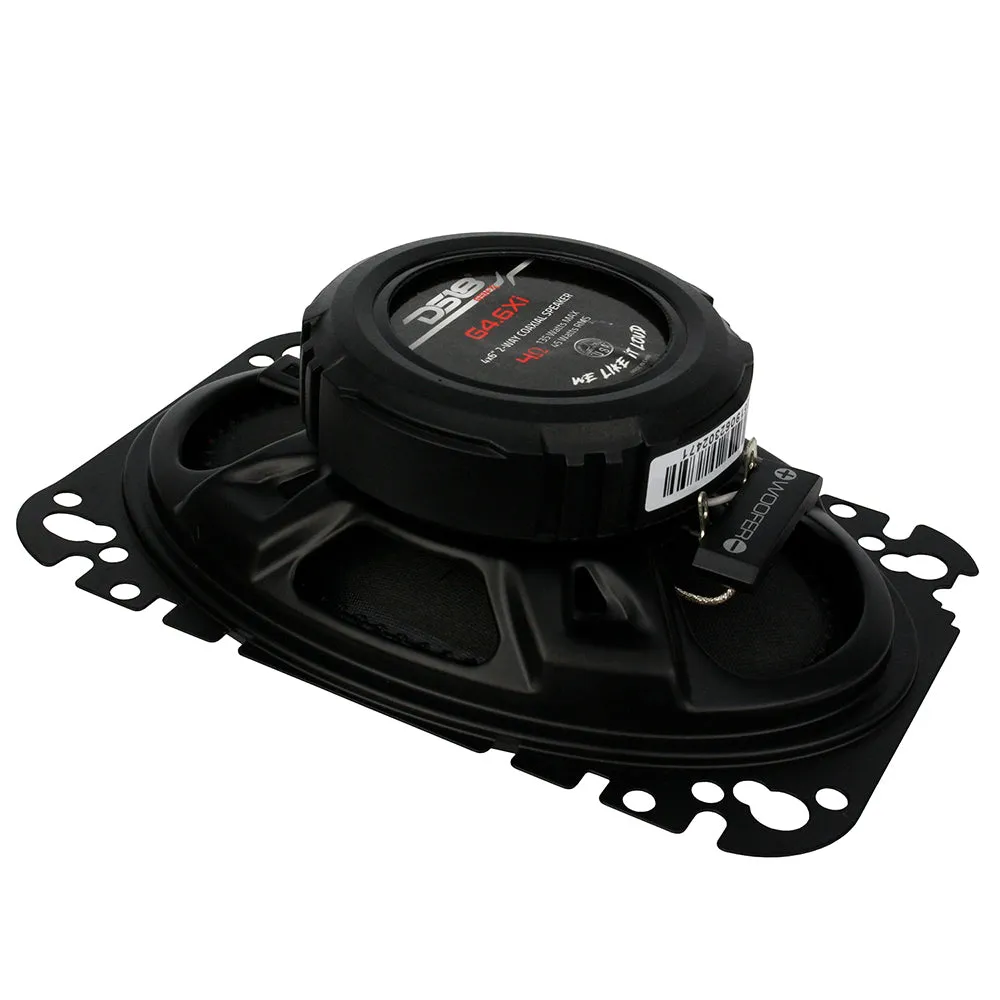 DS18 GEN-X 4x6" 2 Way Coaxial Speaker Pair 135W Max Power 45W RMS 4 Ohm G4.6XI