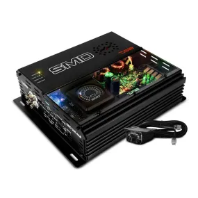 DS18 SMD 200 x 4 Class AB Amplifier with VM-1 Voltmeter and Digital LED Lights