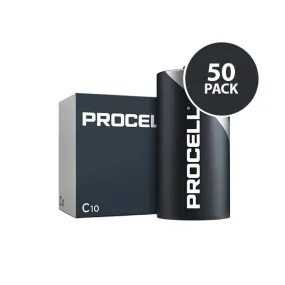 Duracell Industrial Procell - C Batteries - 50 Pack