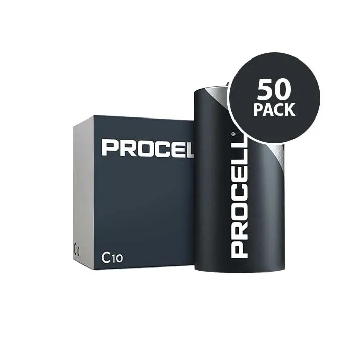 Duracell Industrial Procell - C Batteries - 50 Pack
