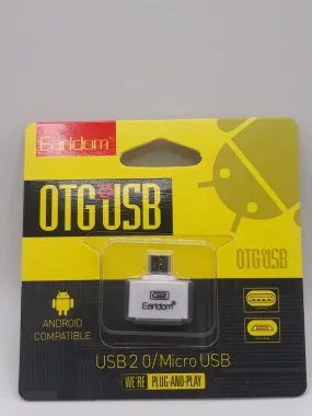 Earldom OTG On The Go Adapter Micro To USB Transfer Data From Smartphones