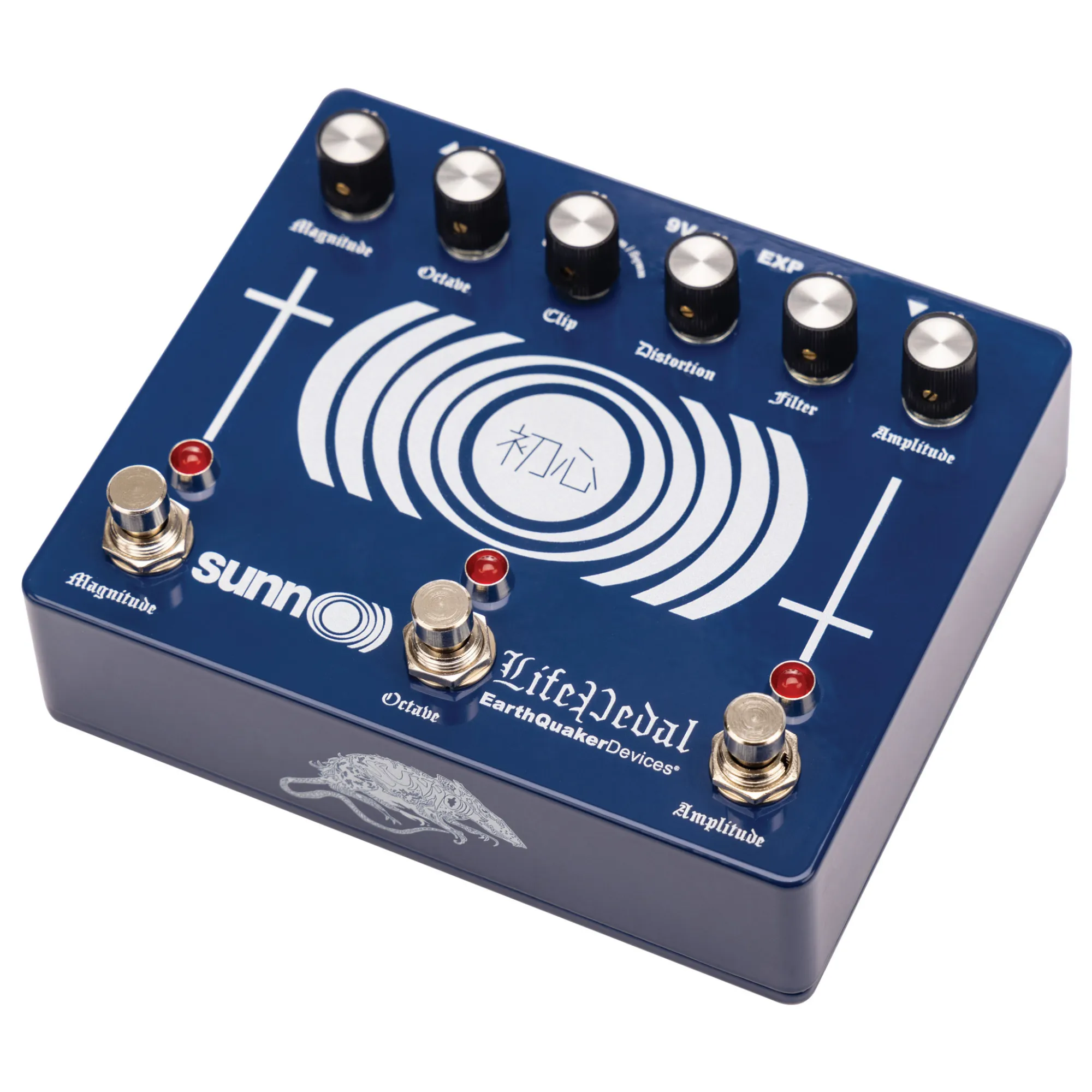 EarthQuaker Devices Limited Edition Sunn O))) Life Pedal V3 Distortion/Octave/Boost, Sapphire Blue