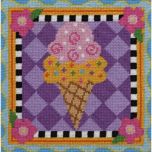 Easy Needlepoint Kit Ice Cream Cone