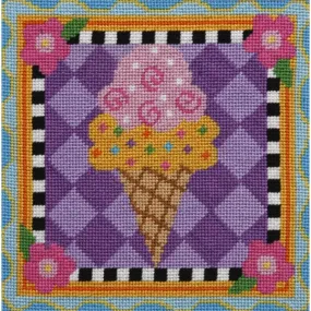 Easy Needlepoint Kit Ice Cream Cone